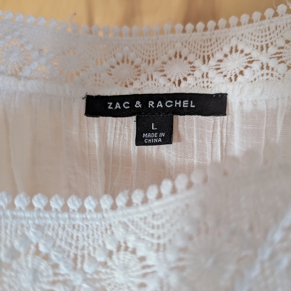 Zac & Rachel White Lace Blouse
